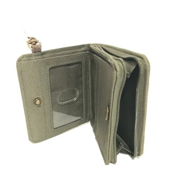 Thirty-One Clip N Zip Wallet - Vintage Olive - Picture 2 of 2